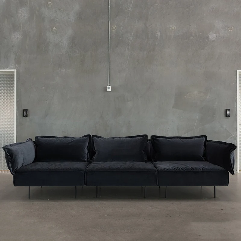 Canapé 3 places anthracite Velvet - HANDVÄRK