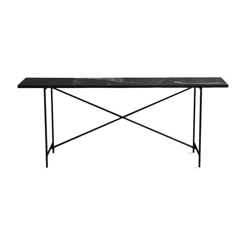 Console en marbre noir 184 cm - HANDVÄRK