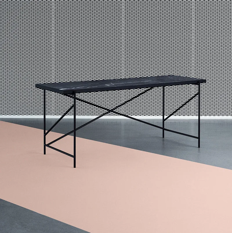 Console en marbre noir 184 cm - HANDVÄRK