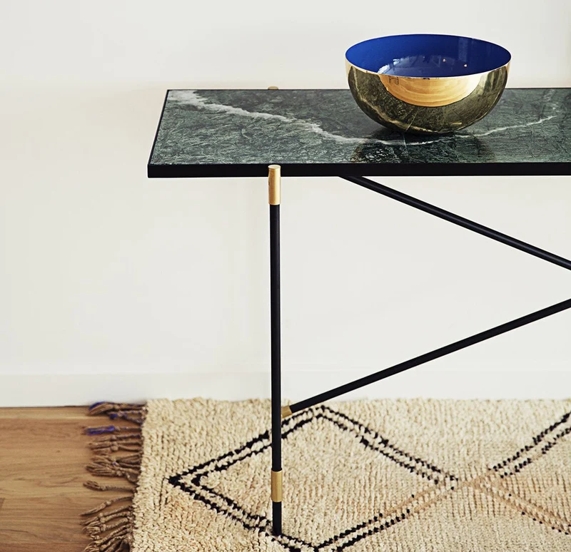 Console en marbre blanc 184 cm - HANDVÄRK