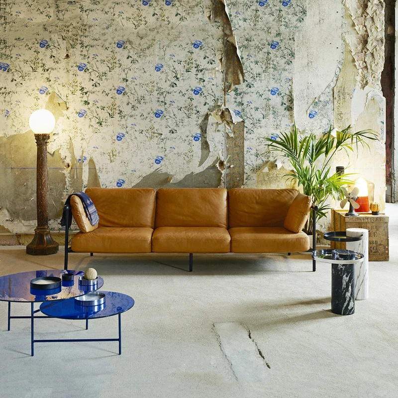 Table basse en verre Bleu Zorro - La Chance