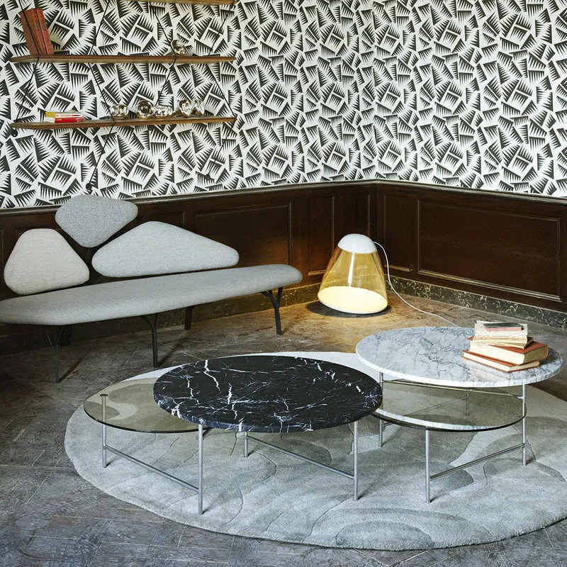 Table basse en verre et marbre Zorro - La Chance
