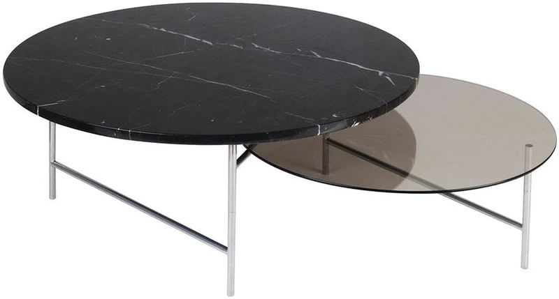 Table basse en verre et marbre Zorro - La Chance