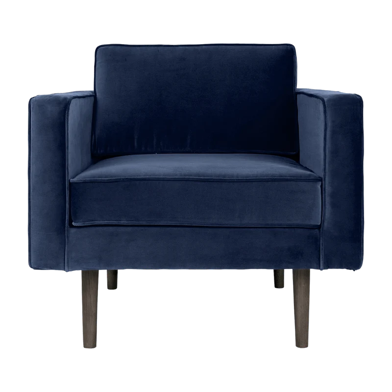 Fauteuil en polyester insignia blue 84x88 cm Wind - Broste Copenhagen