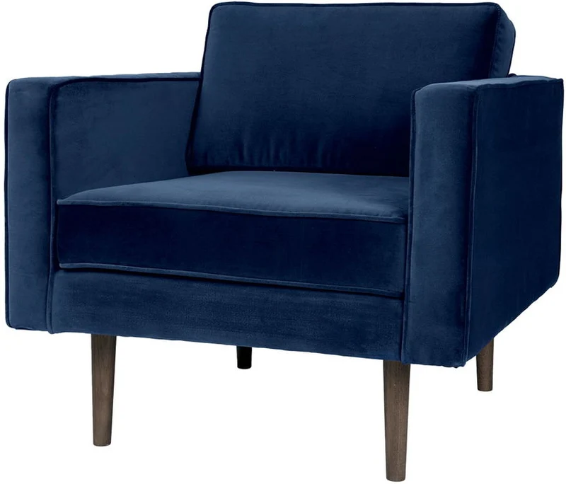 Fauteuil en polyester insignia blue 84x88 cm Wind - Broste Copenhagen