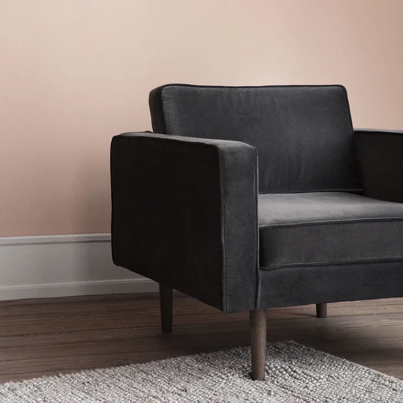 Fauteuil en polyester insignia blue 84x88 cm Wind - Broste Copenhagen