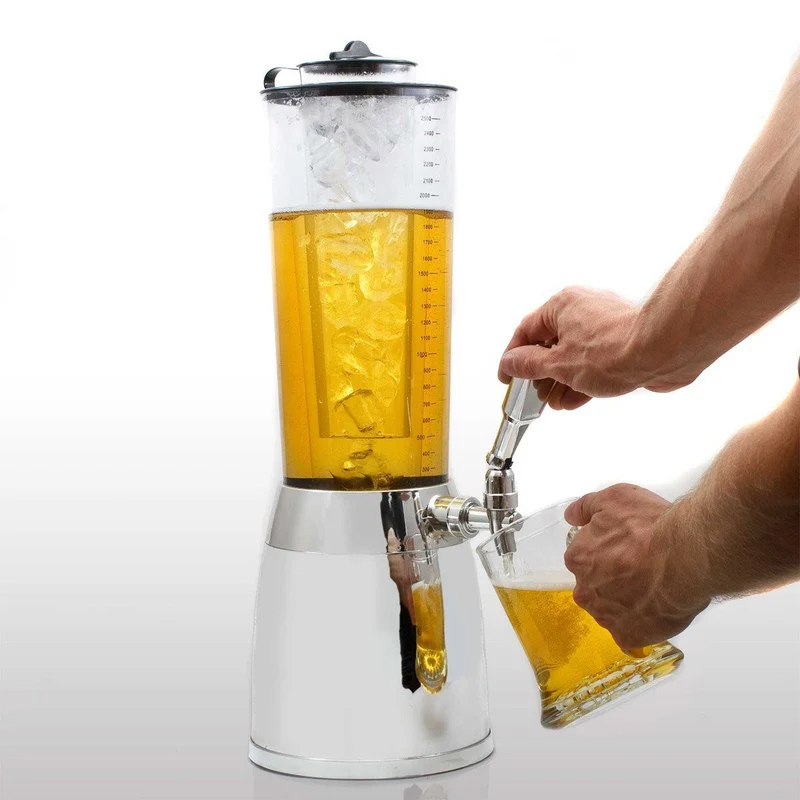 Biertower 4L Trinksäule mit Kühlung – Party-Zapfsäule für Bier & Drinks