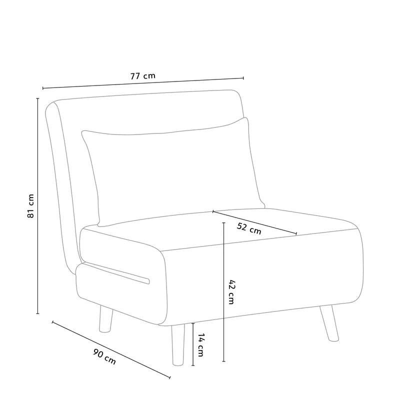 Iowa II Schlafsofa – 1 Pers.