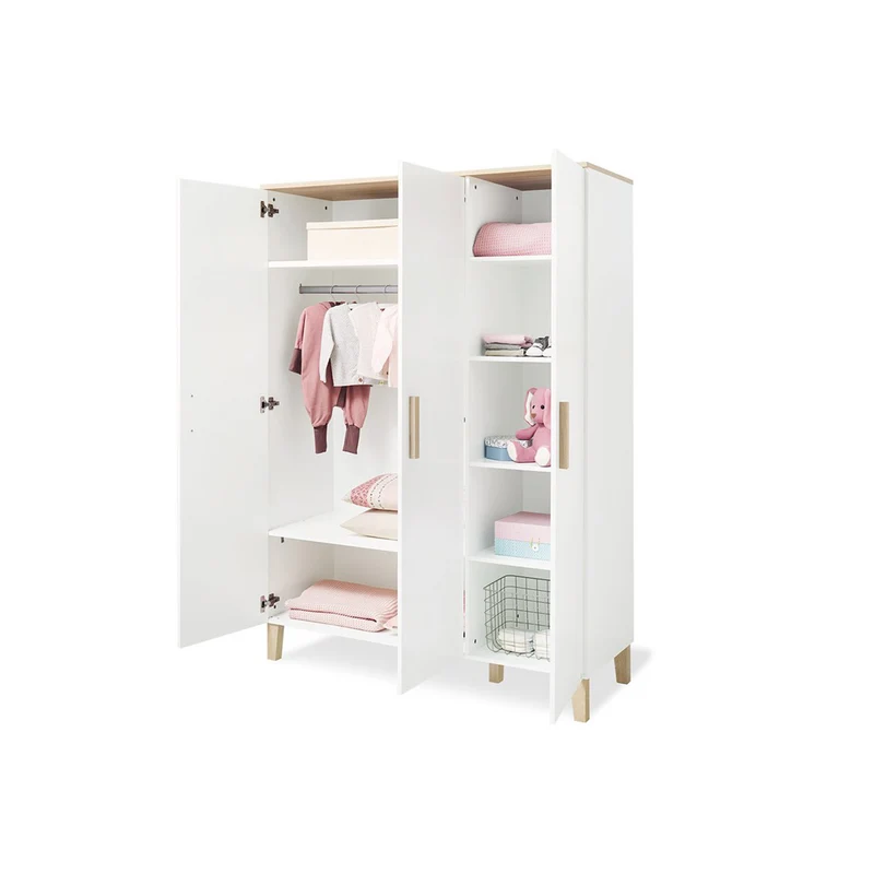 Kleiderschrank Lumi 3-Türig