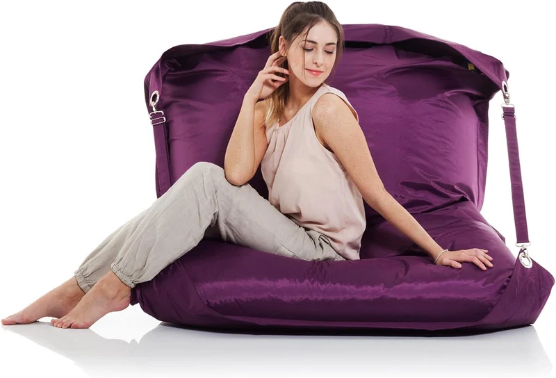 SMOOTHY XXL Sitzsack 450L - Bequemes Outdoor-Sitzkissen Amethyst