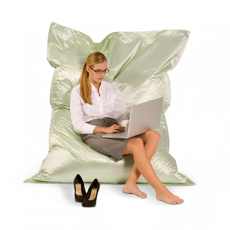 Smoothy Sitzsack Metallic Silber XXL – Komfortabler Riesensitzsack