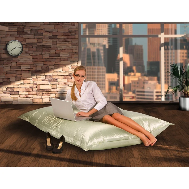 Smoothy Sitzsack Metallic Silber XXL – Komfortabler Riesensitzsack