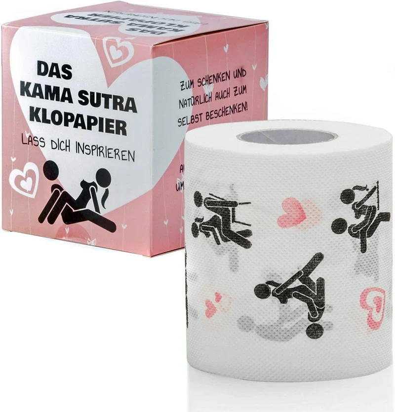 Kamasutra Toilettenpapier - Lustiges Fun Klopapier Geschenk