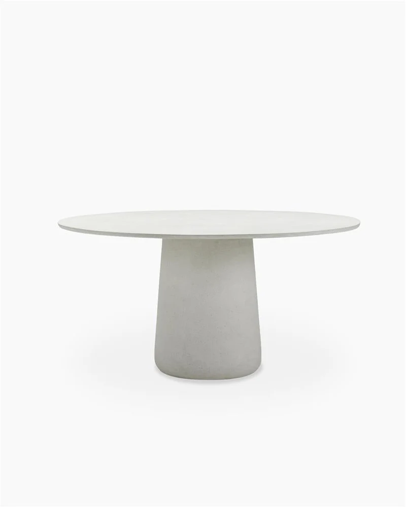 Table à manger d'extérieur ronde en ciment moucheté 150x75cm Mistral - Vincent Sheppard