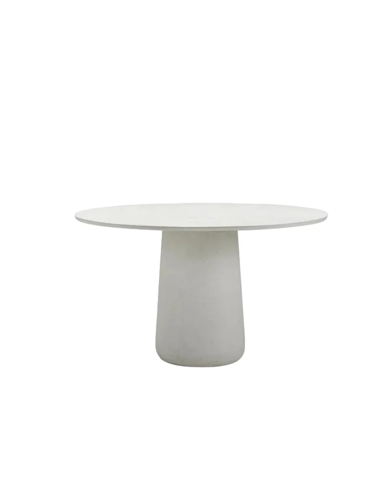 Table à manger d'extérieur ronde en ciment moucheté 130x75cm Mistral - Vincent Sheppard