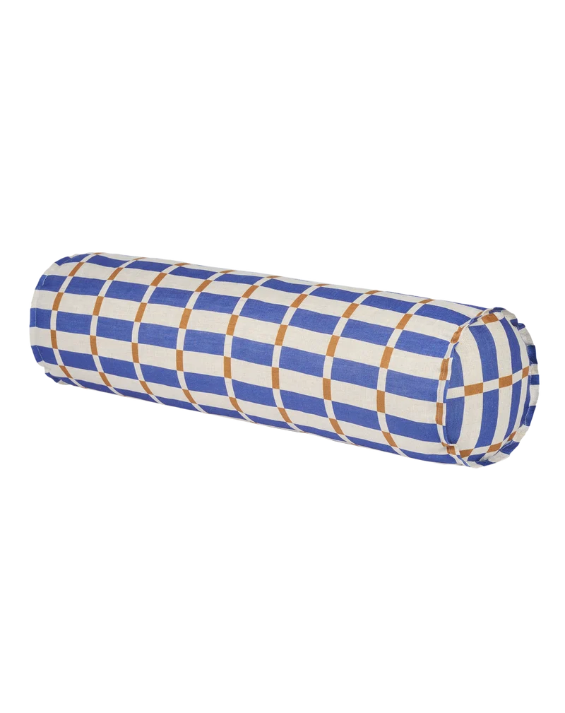 Cylinder cushion in french linen Cliff