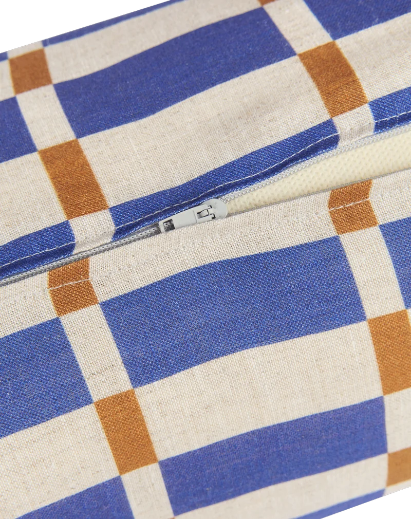 Cylinder cushion in french linen Cliff