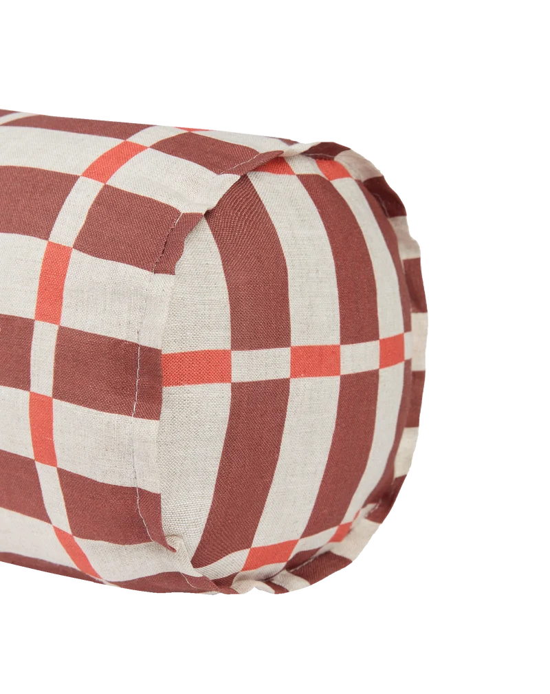 Cylinder cushion in french linen Cliff