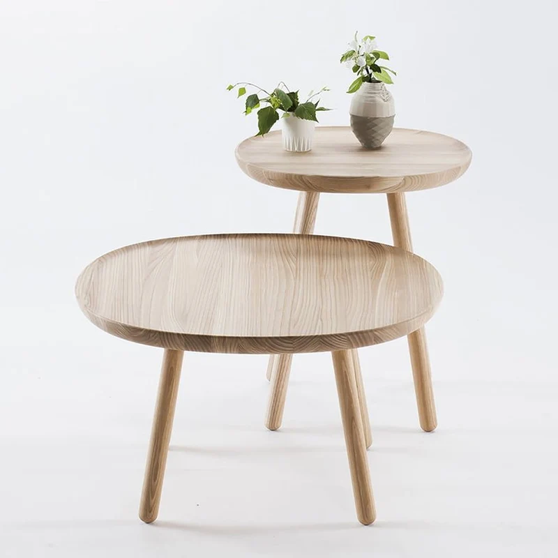 Table d'appoint grise 45 cm Naïve - Emko
