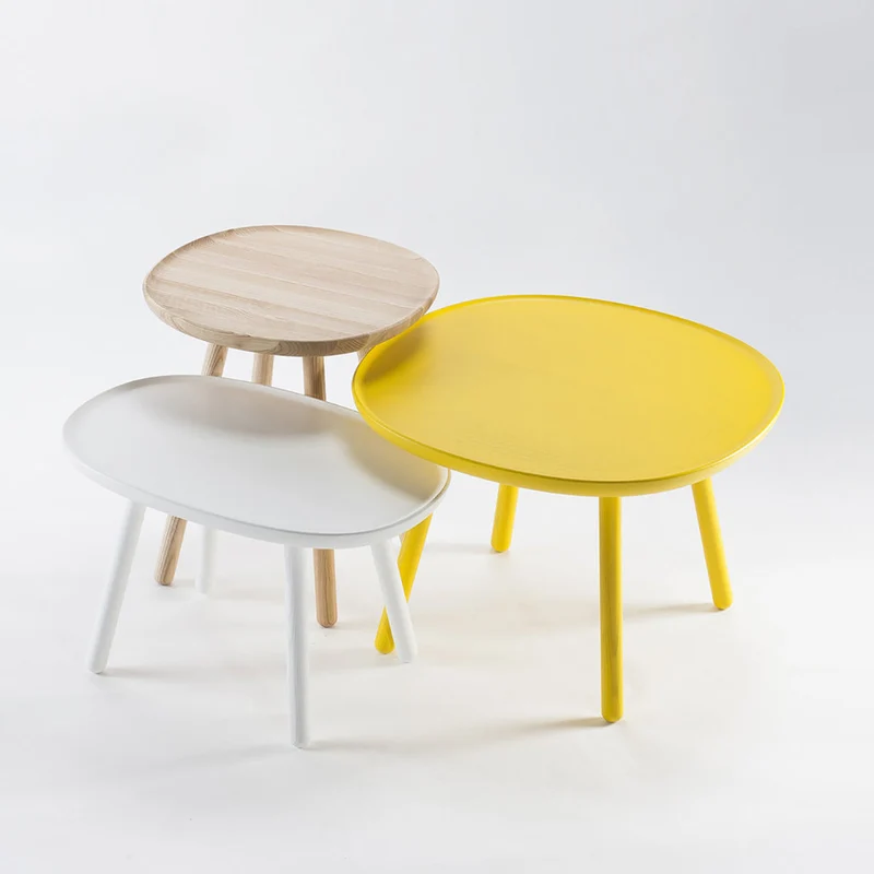 Table d'appoint grise 45 cm Naïve - Emko