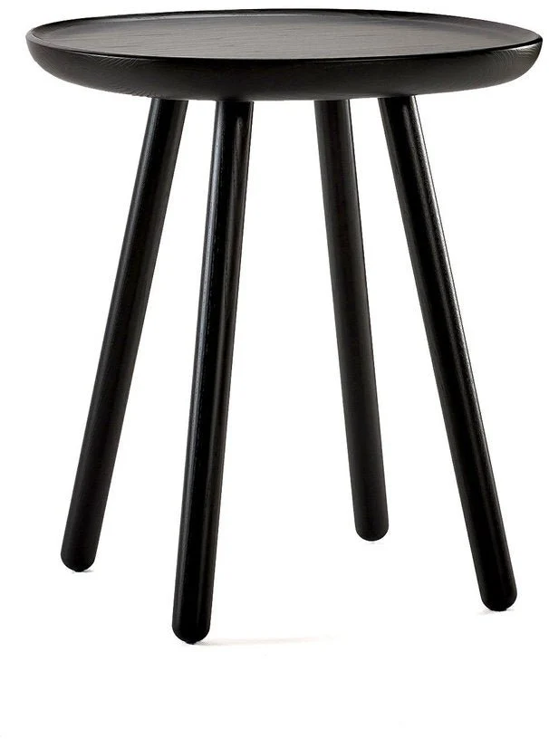 Table d'appoint noire 45 cm Naïve - Emko