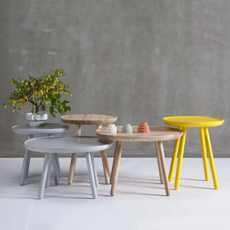Table d'appoint noire 45 cm Naïve - Emko