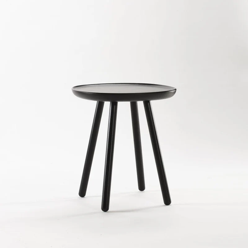 Table d'appoint noire 45 cm Naïve - Emko