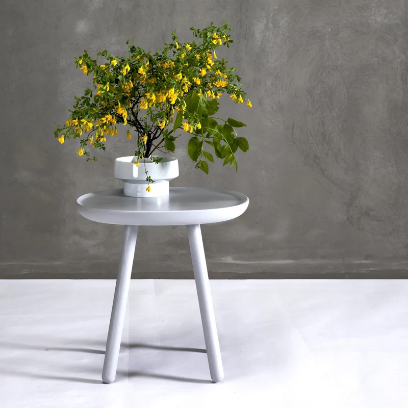 Table d'appoint jaune 45 cm Naïve - Emko