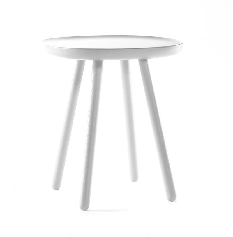 Table d'appoint blanche 45 cm Naïve - Emko