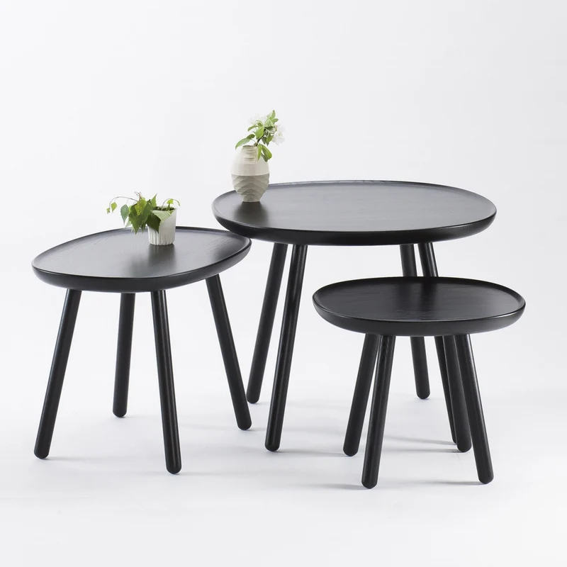 Table basse noire 64 cm Naïve - Emko