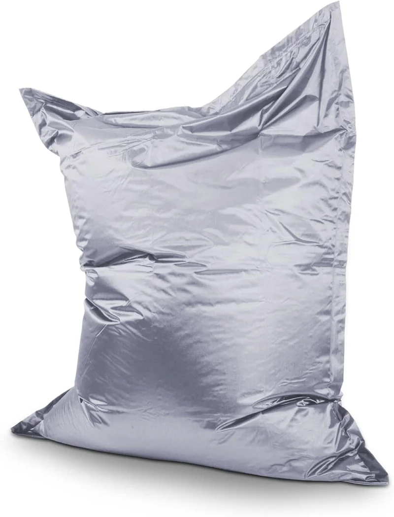 Smoothy Metallic XXL Sitzsack 400L Platin – Komfortables Sitzkissen