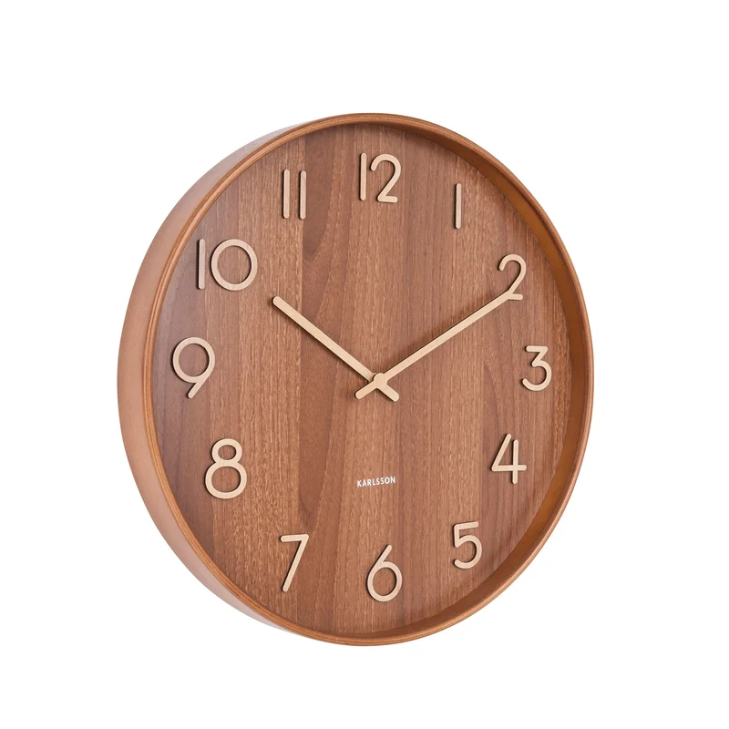 Pure Wanduhr Ø40 cm Lindenholz