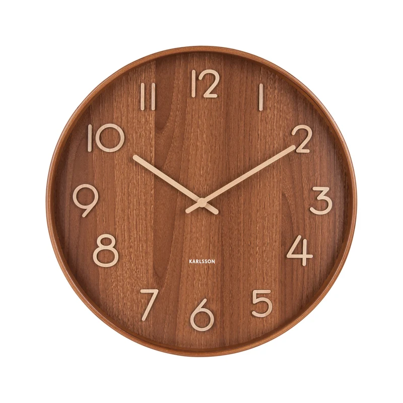 Pure Wanduhr Ø40 cm Lindenholz