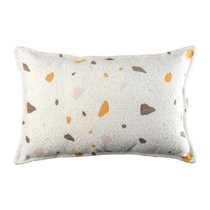 Kissen Bolster im Terrazzo Design