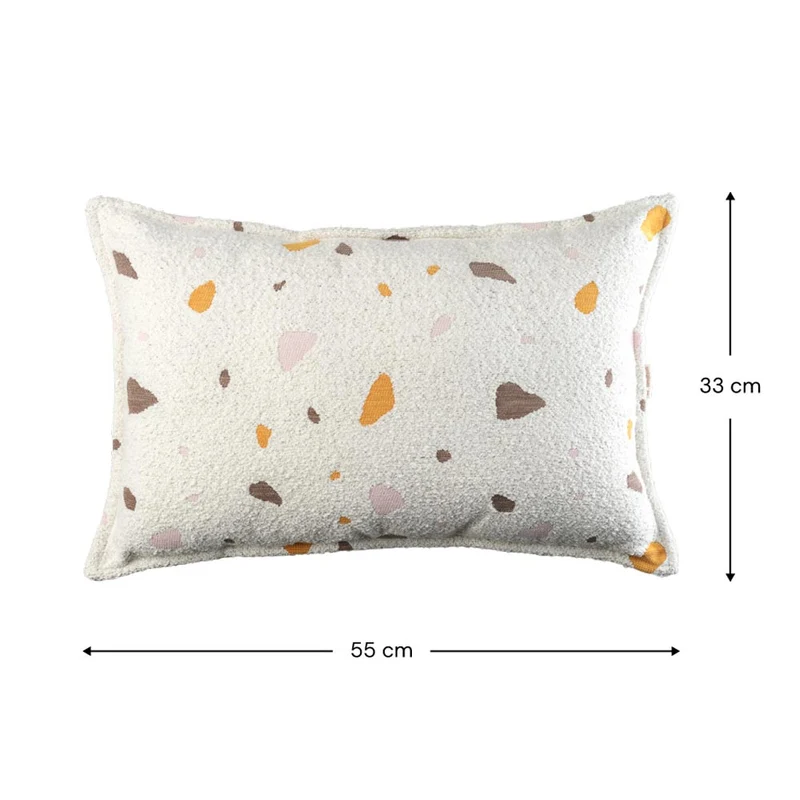 Kissen Bolster im Terrazzo Design