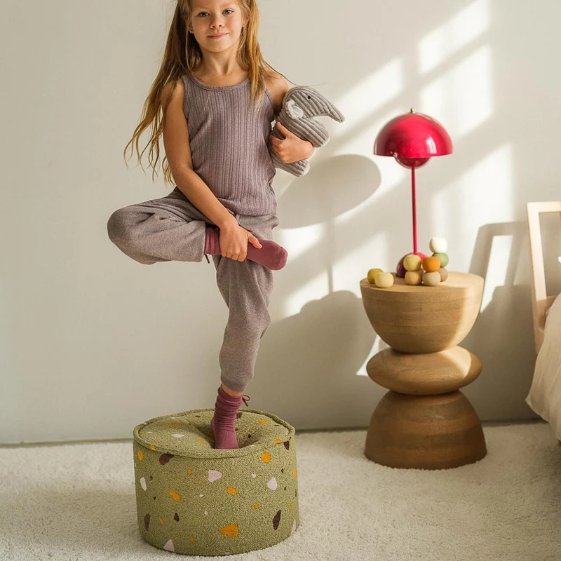 Pouf im Terrazzo Design