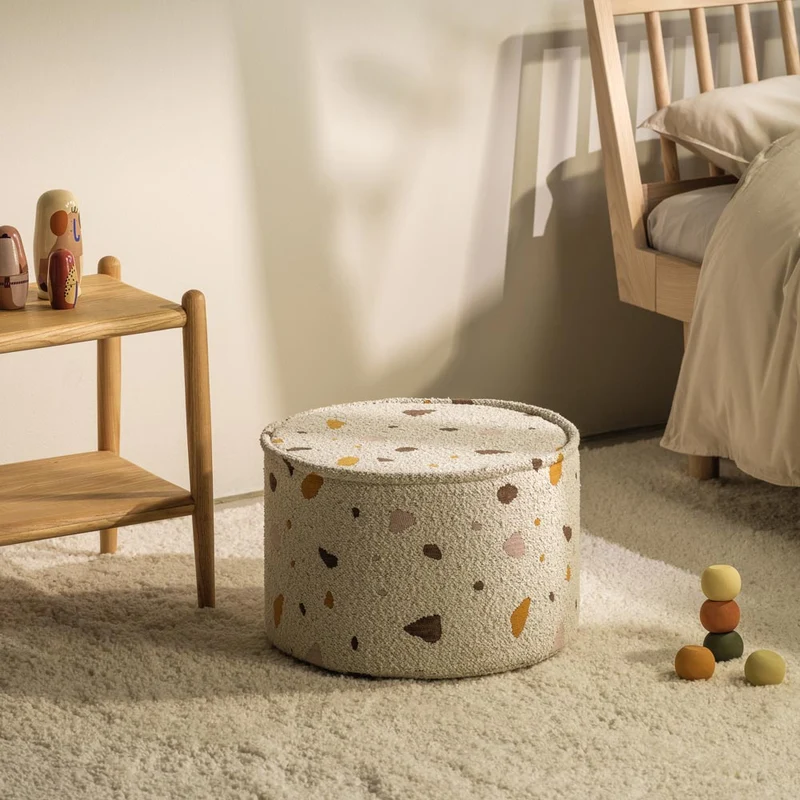 Pouf im Terrazzo Design