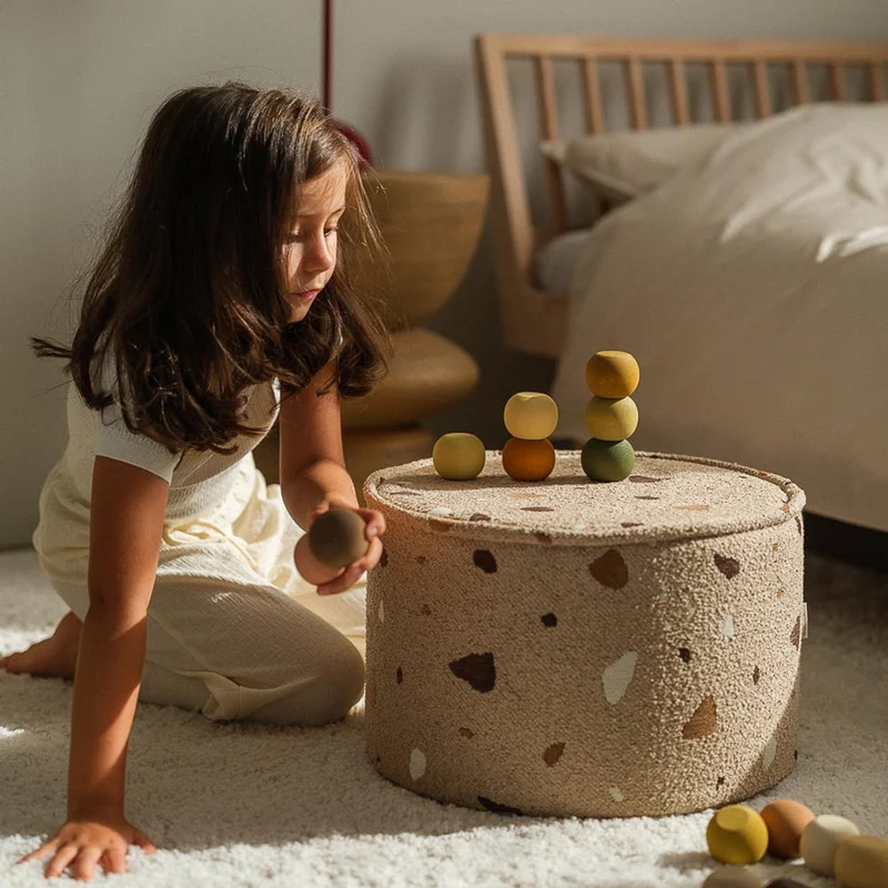 Pouf im Terrazzo Design