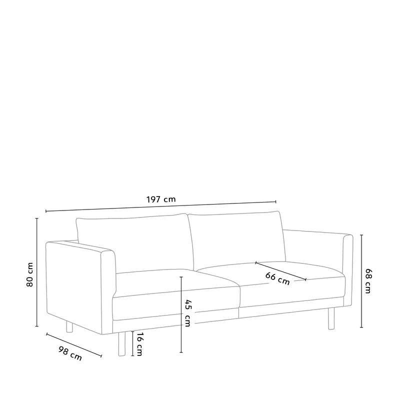 Capella II 3-Sitzer Sofa