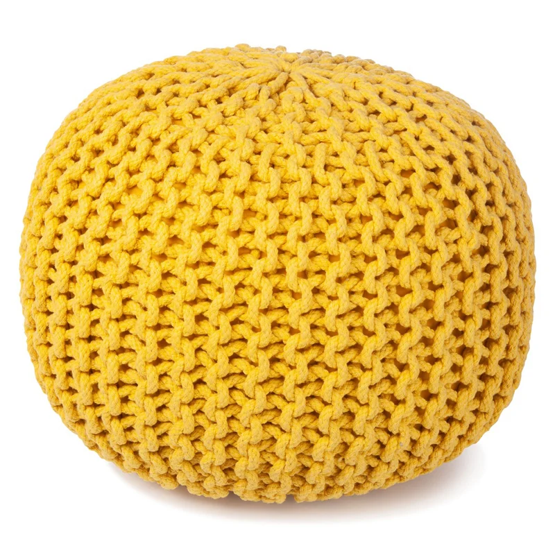 Pouf Buddy in Häkeloptik, 40 cm