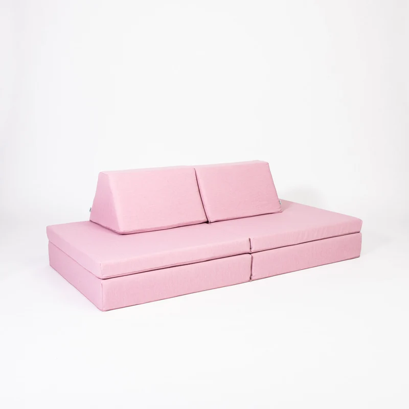 Spielmatratzen-Sofa Set 4-teilig Pink, handgefertigt