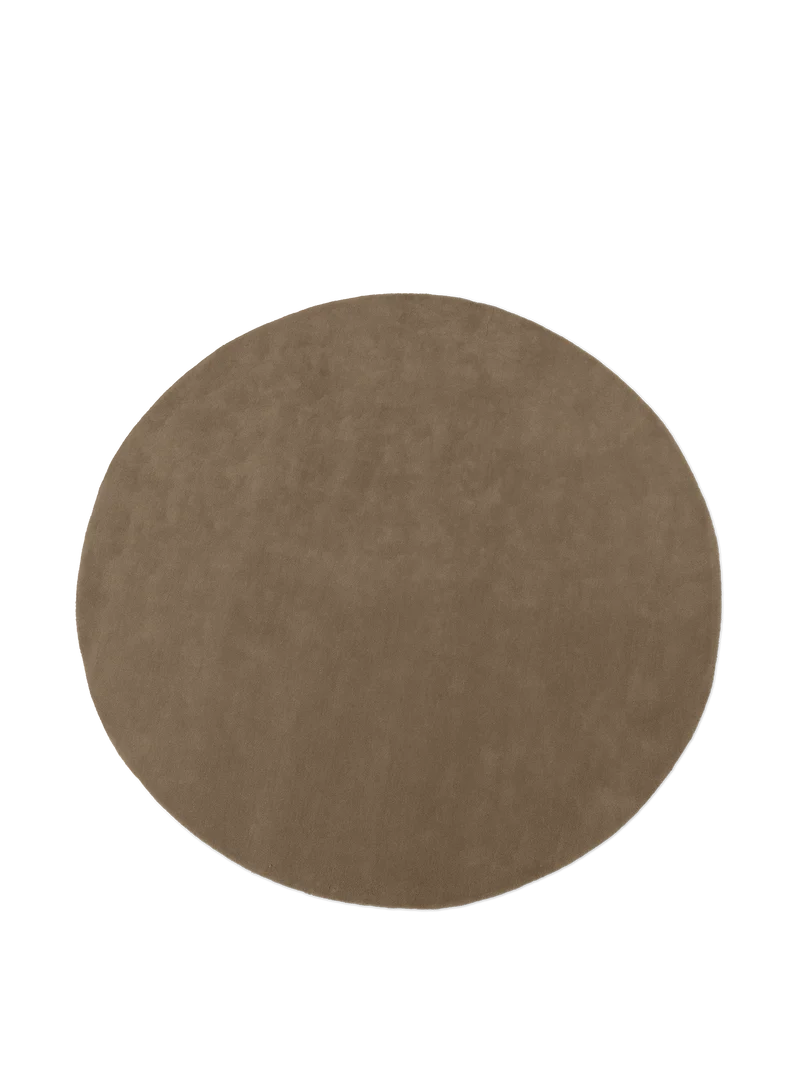 Ferm Living Stille Tufting-Teppich - Ø240 - Ash Brown