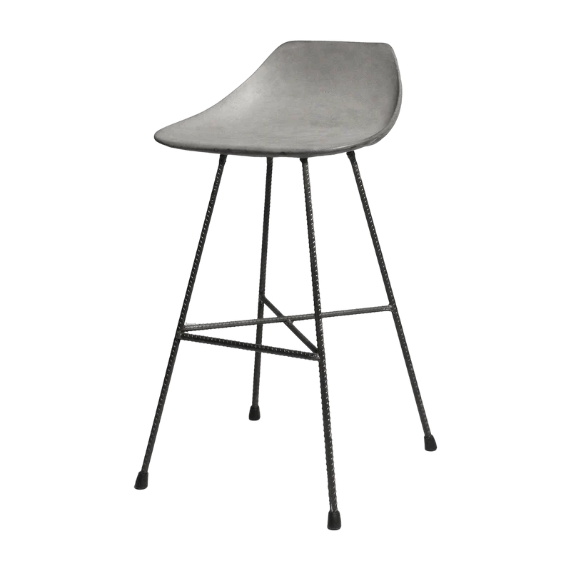 Chaise de comptoir 67 cm Hauteville - Lyon Béton