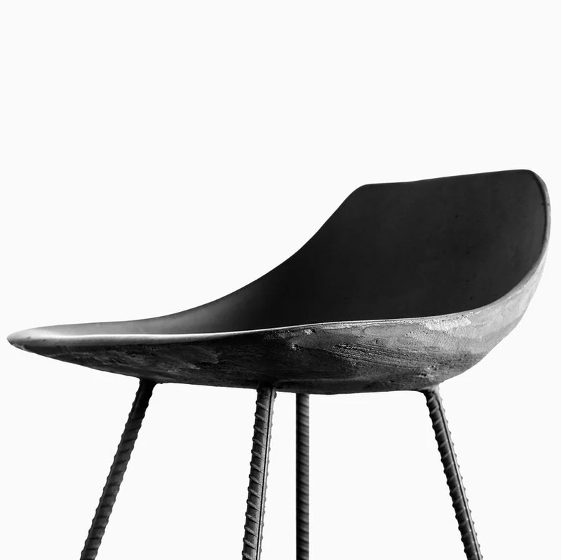 Chaise de comptoir 67 cm Hauteville - Lyon Béton
