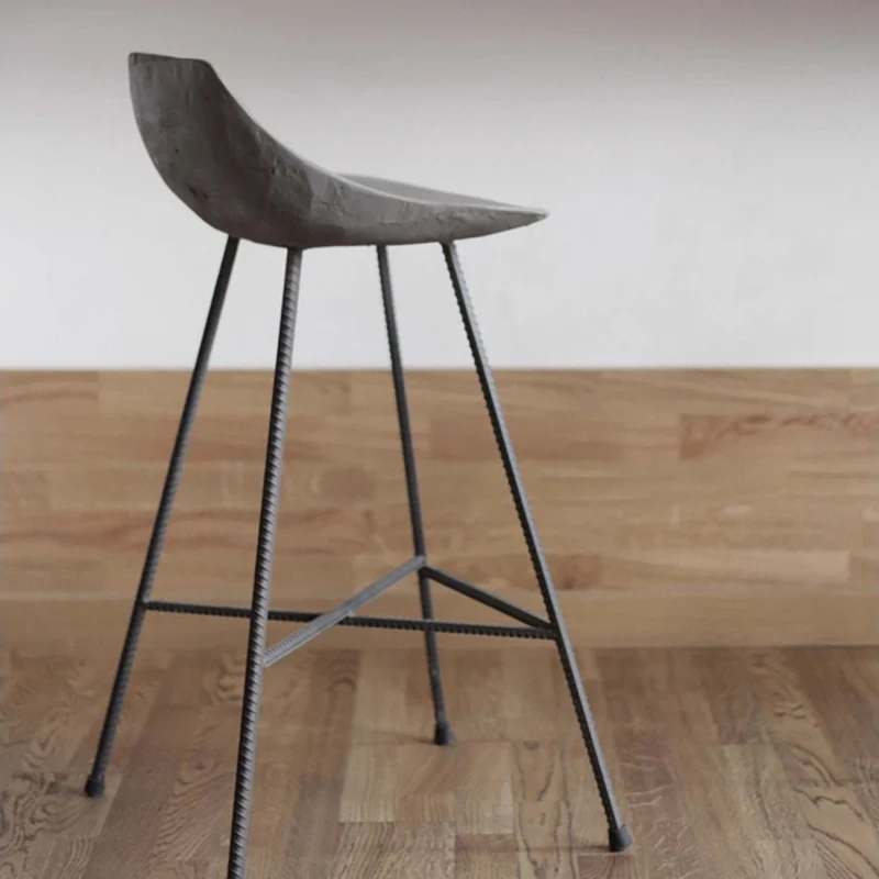 Chaise de comptoir 67 cm Hauteville - Lyon Béton