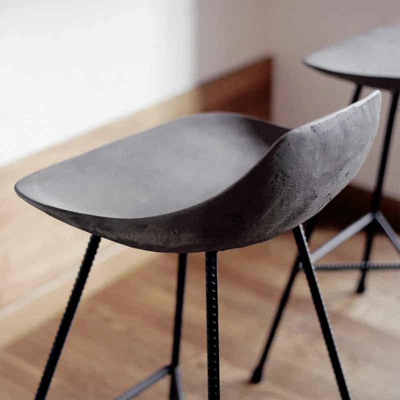 Chaise de comptoir 67 cm Hauteville - Lyon Béton