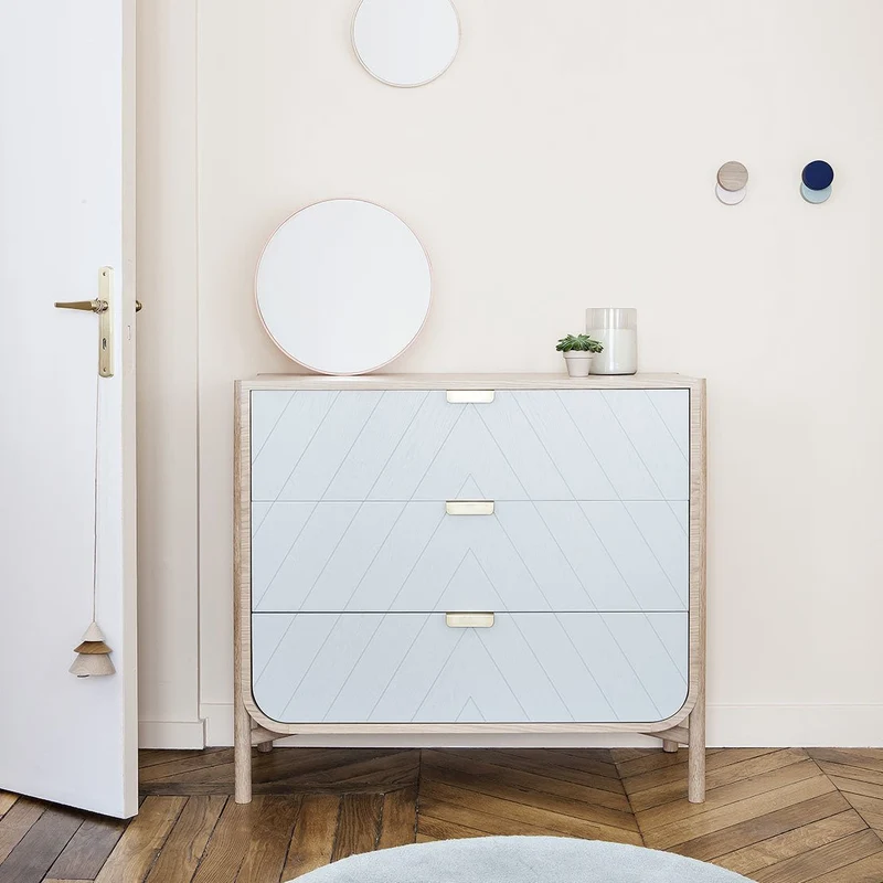 Commode en chêne naturel 100 x 40 x 90 cm Marius - Hartô
