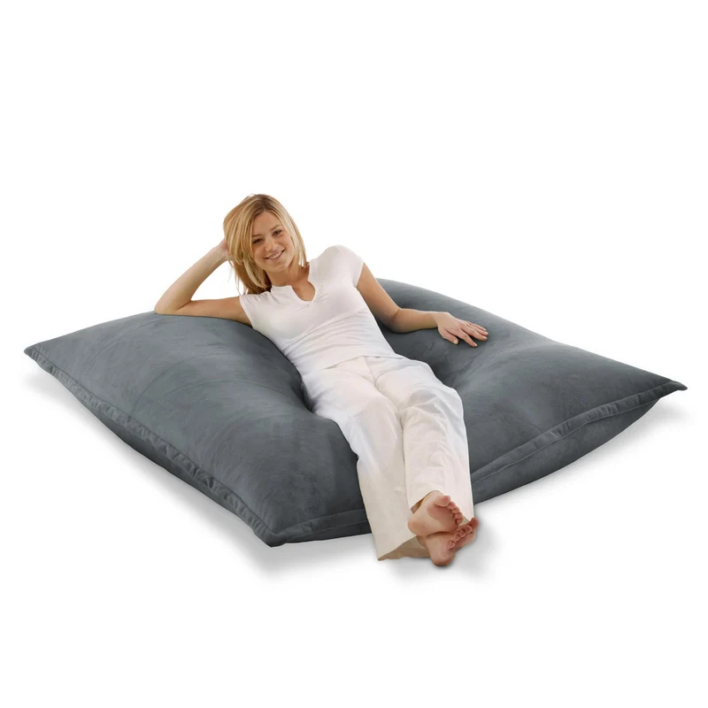 Smoothy Sitzsack - Sitzkissen Nightflower - Taubengrau