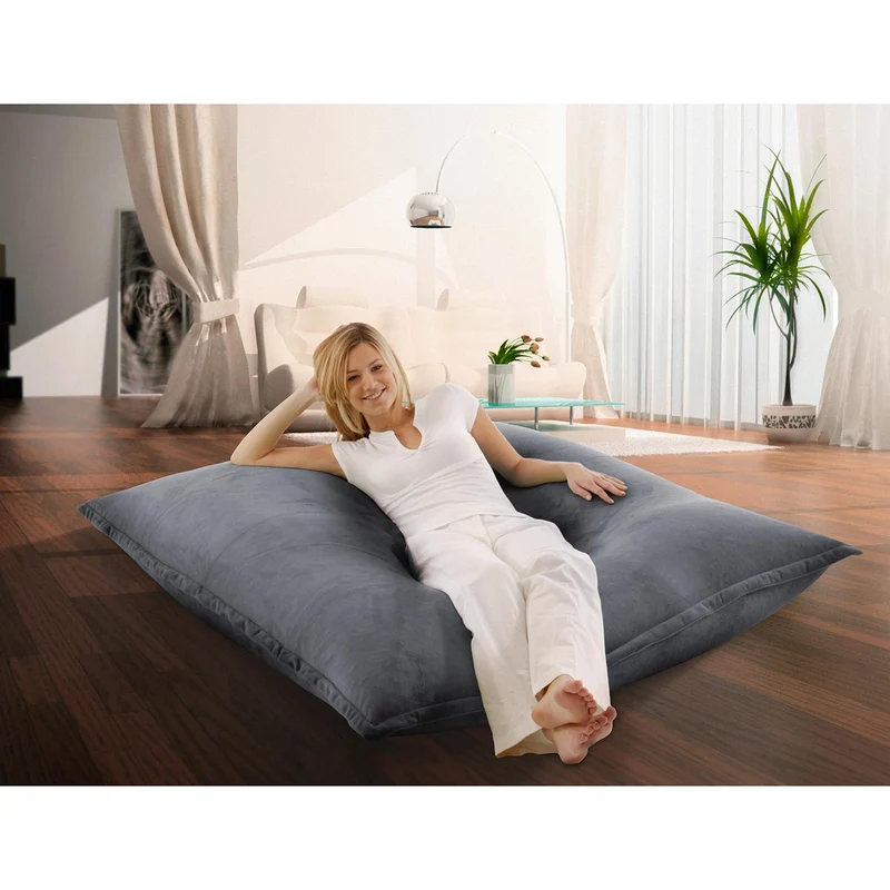 Smoothy Sitzsack - Sitzkissen Nightflower - Taubengrau