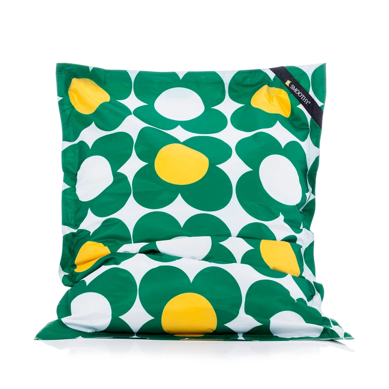 Smoothy Sitzsack - Sitzkissen Nightflower Jr. - Grün-Gelb